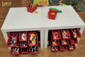 Jak uskladnit Lego - nástenný organizér