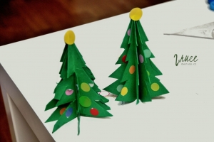 Vánoční 3D papírový strom