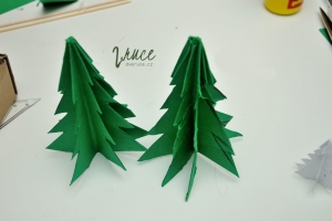 Vánoční 3D papírový strom - postup, jak vyrobit
